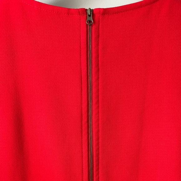 Size 4, LOFT sleeveless red dress - Picture 3 of 6